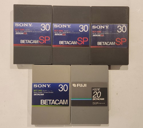 Sony fugi betacam tapes - 5, &
