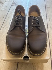 Dr Martens Doc Martens Men’s Crazy Horse Gaucho Brown Leather Shoes Size 8 UK