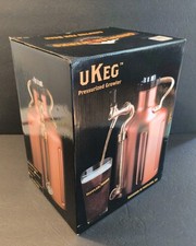 GrowlerWerks uKeg 128 Oz Copper Growler Co2 Pressurized Craft Beer + Refills
