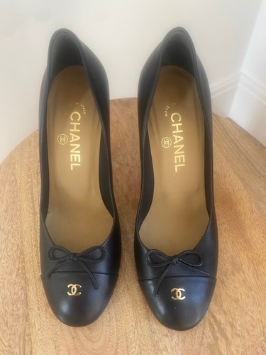 Chanel black leather bow - chanel, cc
