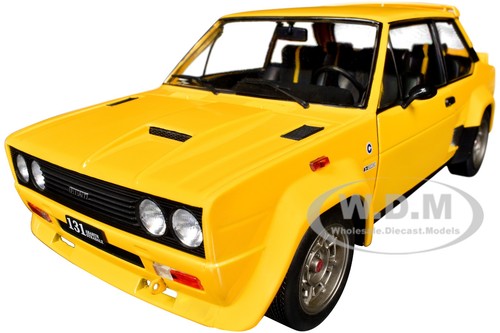 1980 fiat 131 abarth yellow - fiat,