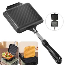 Sandwich Toastie Maker Non-stick Toaster Machine Breakfast Camping Stove Toaster