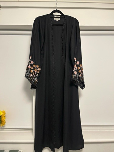 Black floral embroidered - h&m,