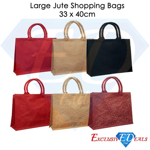 Large jute shopping bag - jute,