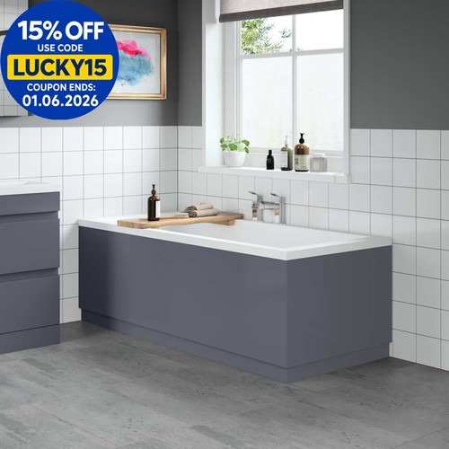 Modern bathroom 1700 front - modern, &
