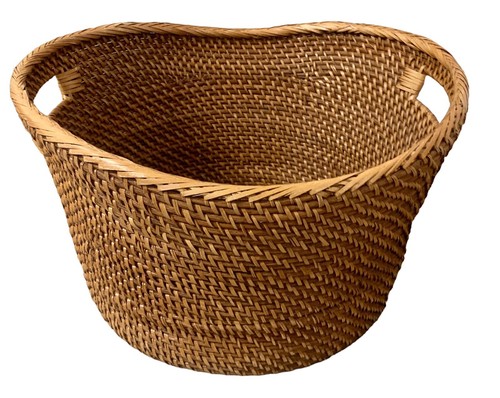Rattan wicker large vintage - rattan,
