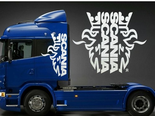Scania truck window - truck, vinyl