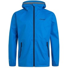 Berghaus Mens Waterproof Deluge Light Packable Jacket Blue/Blue RRP £150 New. d3