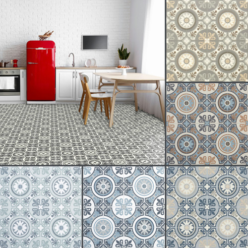Moroccan tile effect cushioned - moroccan,