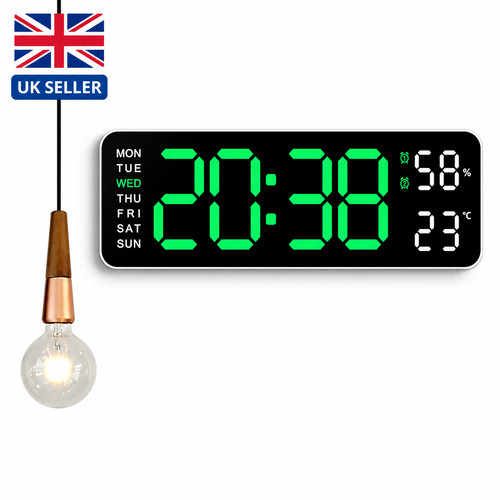 Large digital wall clock - large, usb