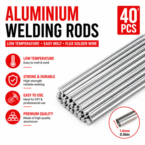 Aluminium welding rods 6mm - rods, 1.6mm