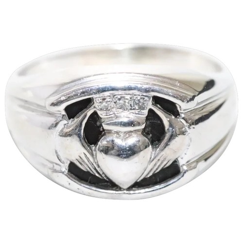 Vintage 14kt white gold 03ct - 14kt,