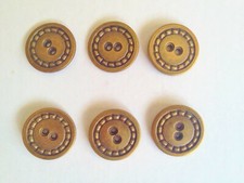 6 Metal Antique gold tone