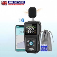Bluetooth Decibel Meter Sound Level Meter 30-130dB SONE Noise Meter Recorder AC