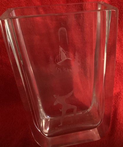 Vintage orrefors crystal vase - crystal,