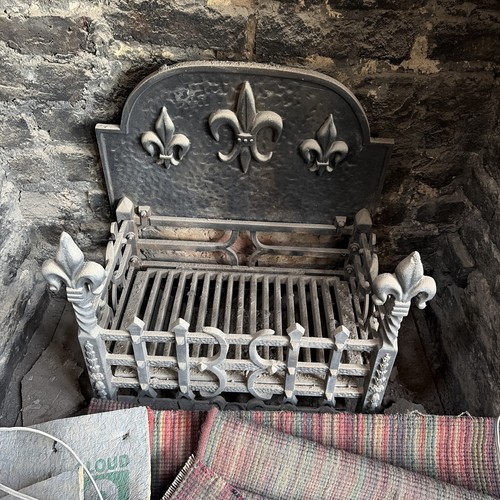 Cast iron fireplace - cast,
