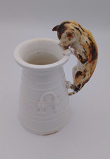 Cat that got the Cream Antique Late Cat Milk Churn Cream Jug - 