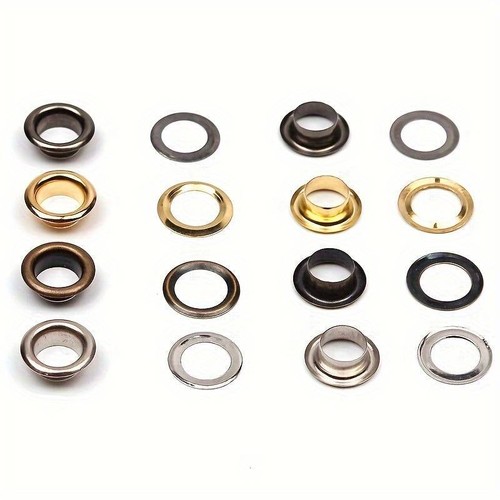 Eyelet with washer - washer, leather