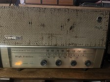 Vintage 60s Vista Panoramic Sound 640 AM/FM Radio High Fidelity Works See Cond