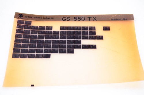 Oem suzuki 550 - 550, tx