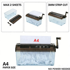 Manual A4 Paper Shredder Hand