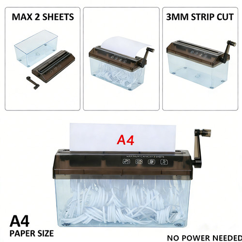 Manual paper shredder hand - manual,