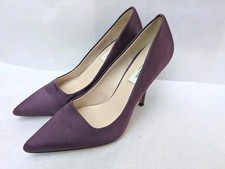 LK Bennett Fern Purple Satin Stiletto Heels Court Shoes Size 4.5 Used Once VGC 