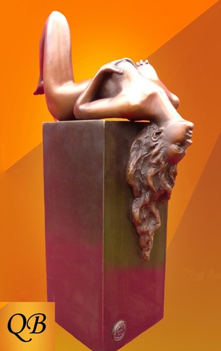 Art deco bronze figurine - deco,