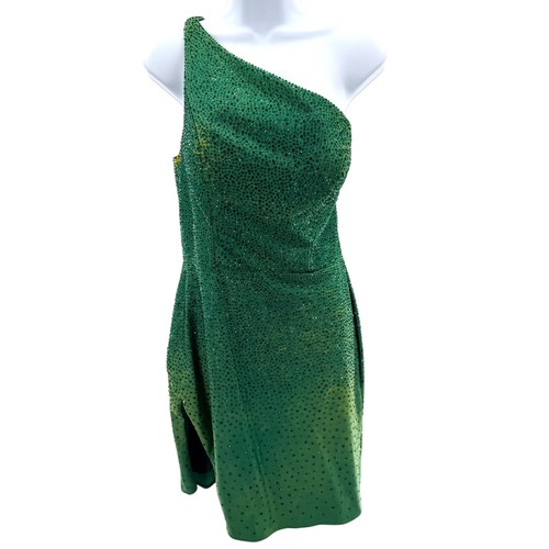 Sherri hill green one shoulder - sherri,