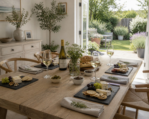 Rectangle slate dinner - rectangle,