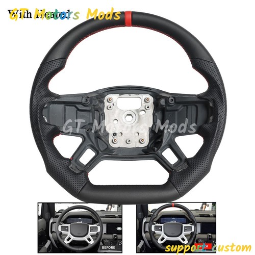 Full leather steering - steering, wheel