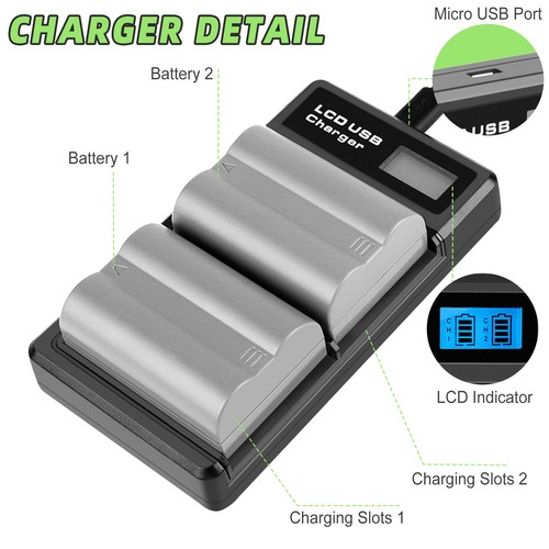 2pcs el3e battery - en-el3e, camera