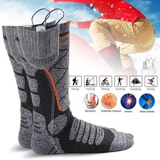 4400mAh Rechargeable Heated Socks for Men Women,Washable Electric Warming Sock