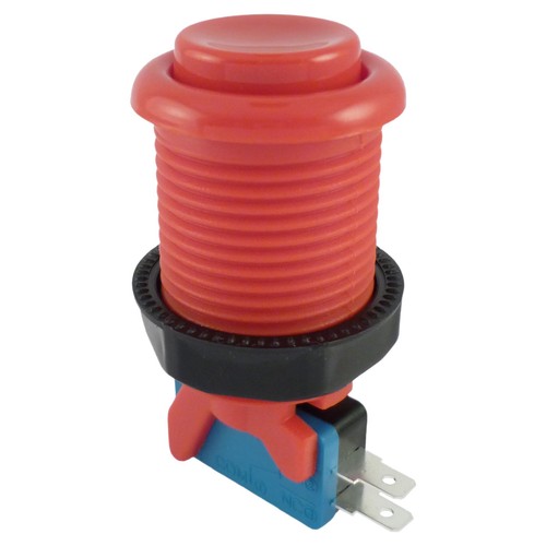 Red happ style 28mm round - red,