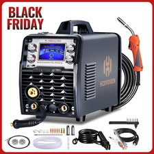 Aluminium 5 IN 1 MIG Welder 220V MIG MMA Stick Lift Tig Welding Machine 200A DE