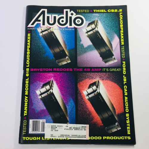 Audio magazine august 1992 - magazine,