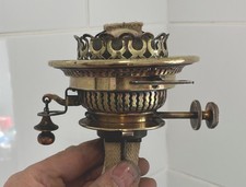 antique Hinks duplex oil lamp