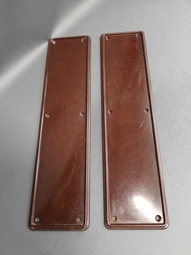 Bakelite door finger plates - 2,