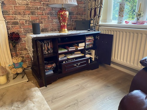 Widescreen mahogany unit - widescreen, tv