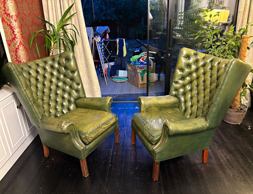 Pair queen anne antique - pair,