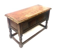 Antique Wooden Oak Carved