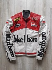 Vintage Marlboro Racing Leather Motorcycle Jacket