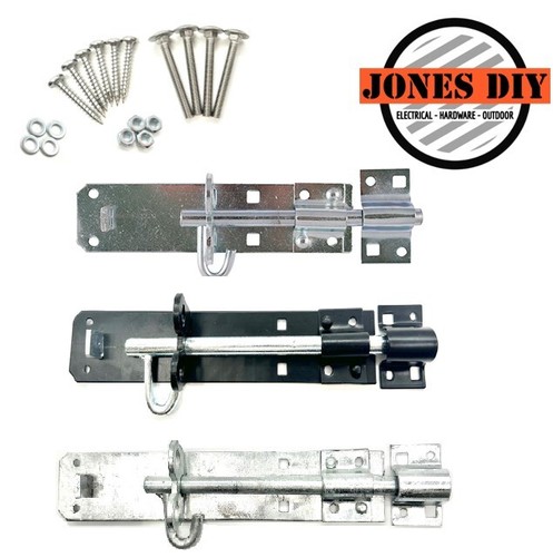 Gate slide bolt with fixings - slide,