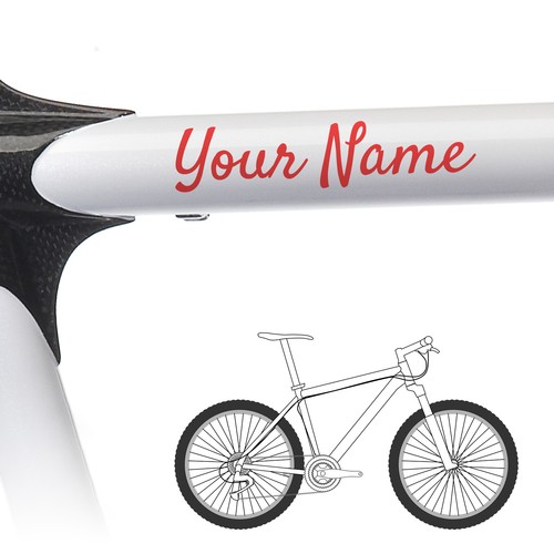 Custom bike name stickers - 2,