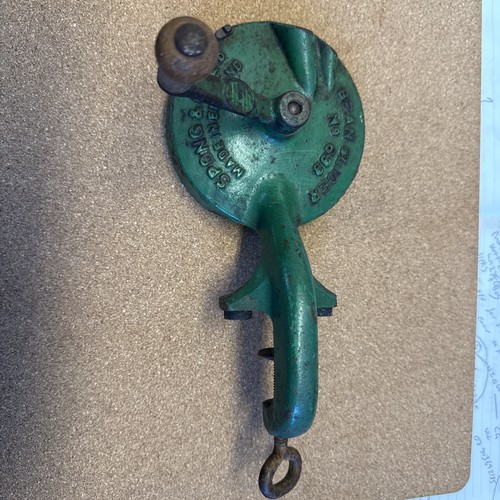 Vintage green cast - green, iron