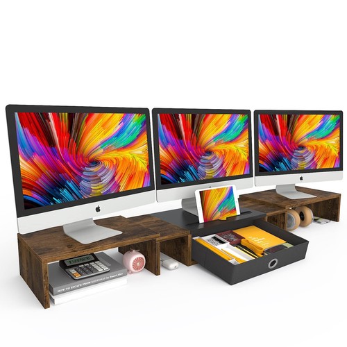 Triple dual monitor stand - dual,
