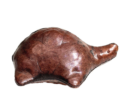 Vintage leather turtle - leather,