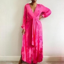 Zara Pink Jacquard Maxi Dress
