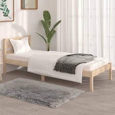 Solid Wood Pine Bed Frame Platform Bedstead Multi Colours Multi Sizes vidaXL