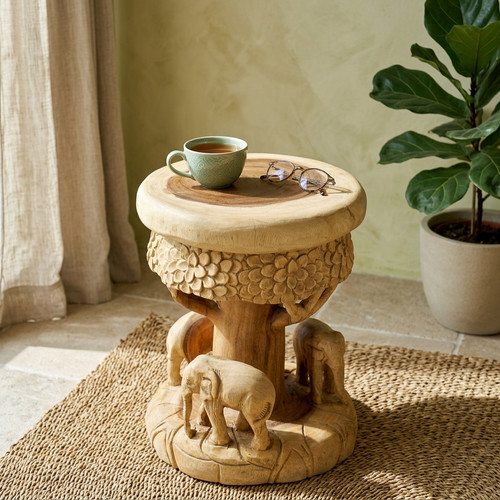 Wooden side table - wooden,